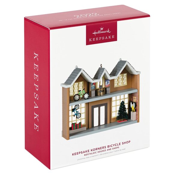 New! Bicycle Shop Keepsake Korners Hallmark Keepsake Christmas Ornament 2022 - Picture 1 of 5